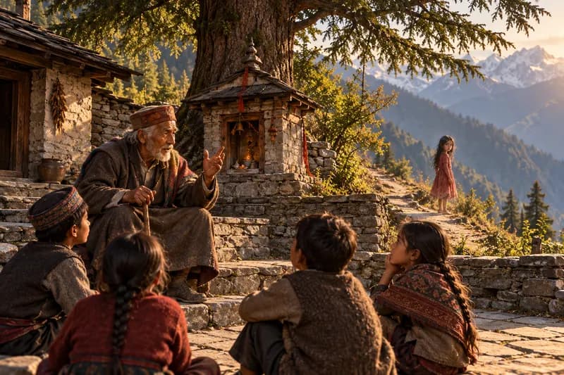 Acheri — traditional story or legend — Acheri, habitat, Himalayan regions — Himachal Pradesh, Uttarakhand, Kashmir; traces in Kumaon and Garhwal hill districts