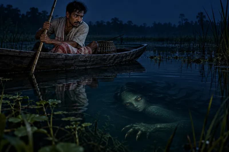 Baak — traditional story or legend — Baak, habitat, Assam; concentrated along the Brahmaputra river system, floodplain wetlands, and monsoon-fed ponds