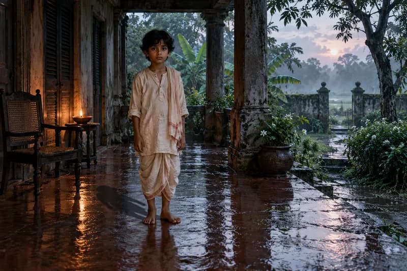 Boba — folklore depiction — Boba, Bengal (West Bengal and Bangladesh); strongest in rural deltaic regions and the Sundarbans fringe, Mute Ghost / Silent Spirit