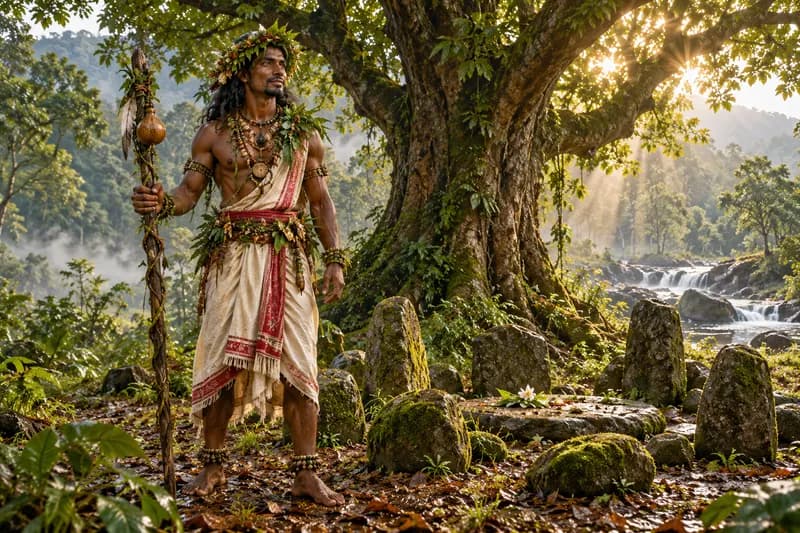 Bonga — historical documentation — Bonga, history, Indian folklore art