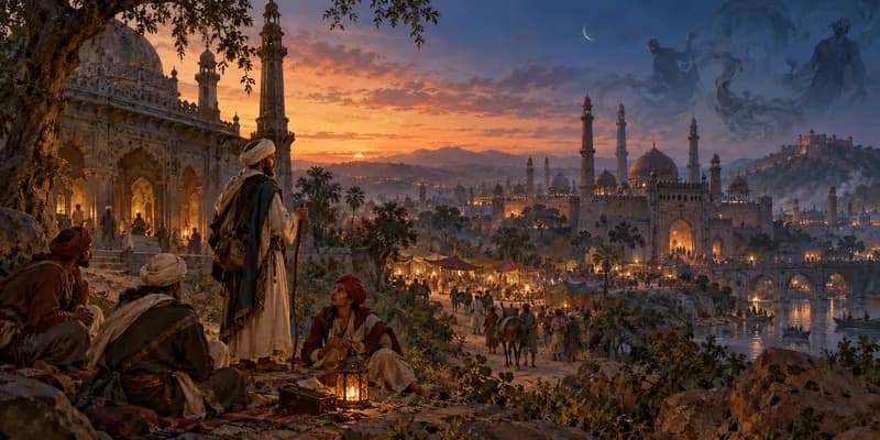 Jinn — origin and regional context — Jinn, Pan-India (Islamic communities); strongest traditions in Lucknow (Uttar Pradesh), Hyderabad (Telangana), Kerala Mappila coast, Bhopal (Madhya Pradesh), Kashmir, origin