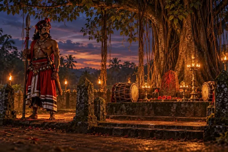 Annappa — local landscape and habitat — Annappa, folk story, Karnataka — Tulu Nadu (Dakshina Kannada, Udupi districts); parts of northern Kerala