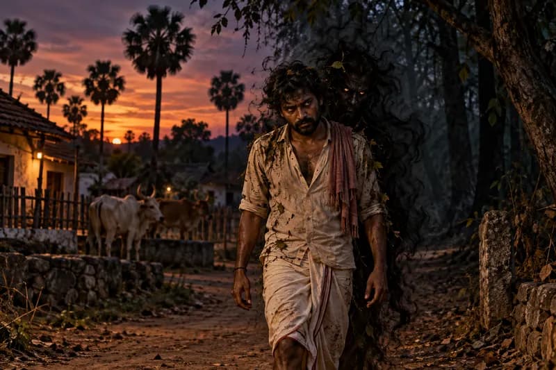 Arakan — folklore depiction — Arakan, Tamil Nadu; strongest in rural areas, forested regions, and villages near ancient temple sites, Demonic Spirit / Possession Entity
