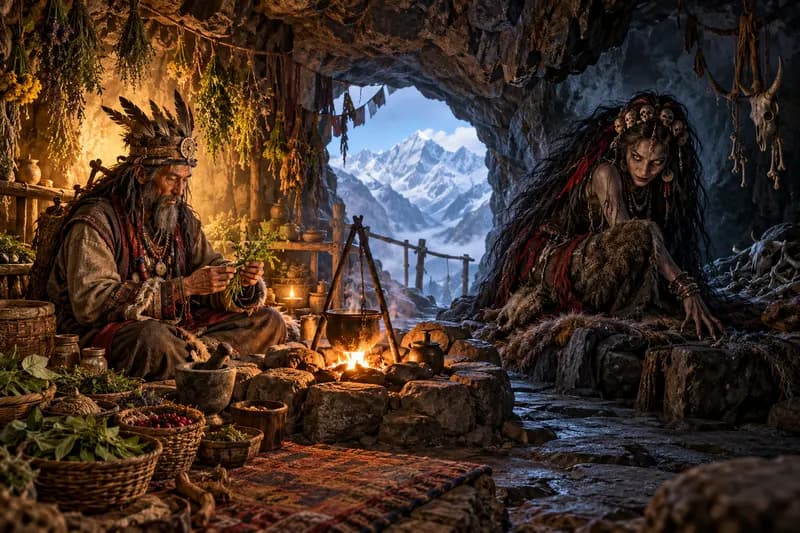 Banjhakrini — traditional story or legend — Banjhakrini, habitat, Nepal-India border; Sikkim, Darjeeling hills, eastern Nepal, Bhutan foothills