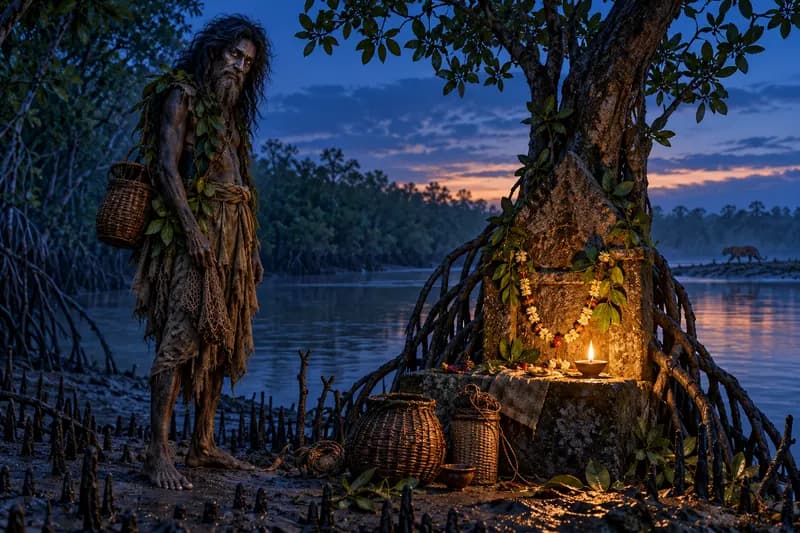 Begho Bhoot — traditional story or legend — Begho Bhoot, habitat, Bengal — specifically the Sundarbans mangrove delta (India and Bangladesh)