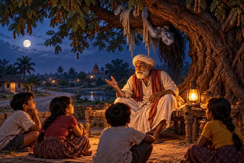 Betaal (Folk Variant) — traditional story or legend — Betaal (Folk Variant), habitat, Rural India — widespread across Maharashtra, Madhya Pradesh, Rajasthan, Uttar Pradesh, and Karnataka