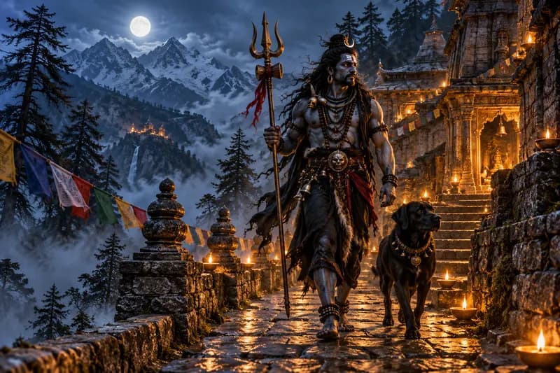 Bhairava Spirit — traditional story or legend — Bhairava Spirit, habitat, Pan-India; strongest in Varanasi (Kashi), Nepal, Tamil Nadu, and Tantric centers across the Himalayas
