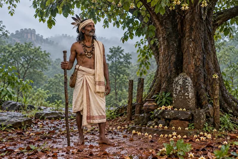Bhut (Gond) — traditional story or legend — Bhut (Gond), habitat, Gond tribal areas of Central India — Madhya Pradesh, Chhattisgarh, Maharashtra (Vidarbha), Telangana, Odisha
